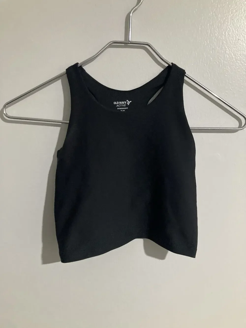 Old Navy Active Girls Cropped Tank Sports Bra Size Medium 8 Powersoft Go Dry